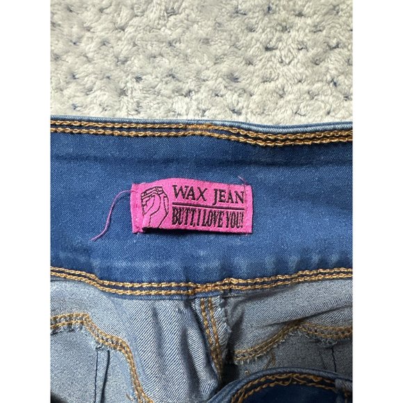 Wax Jeans Womens 7 Blue Denim Medium Wash Jegging Skinny High Waisted - Picture 4 of 10